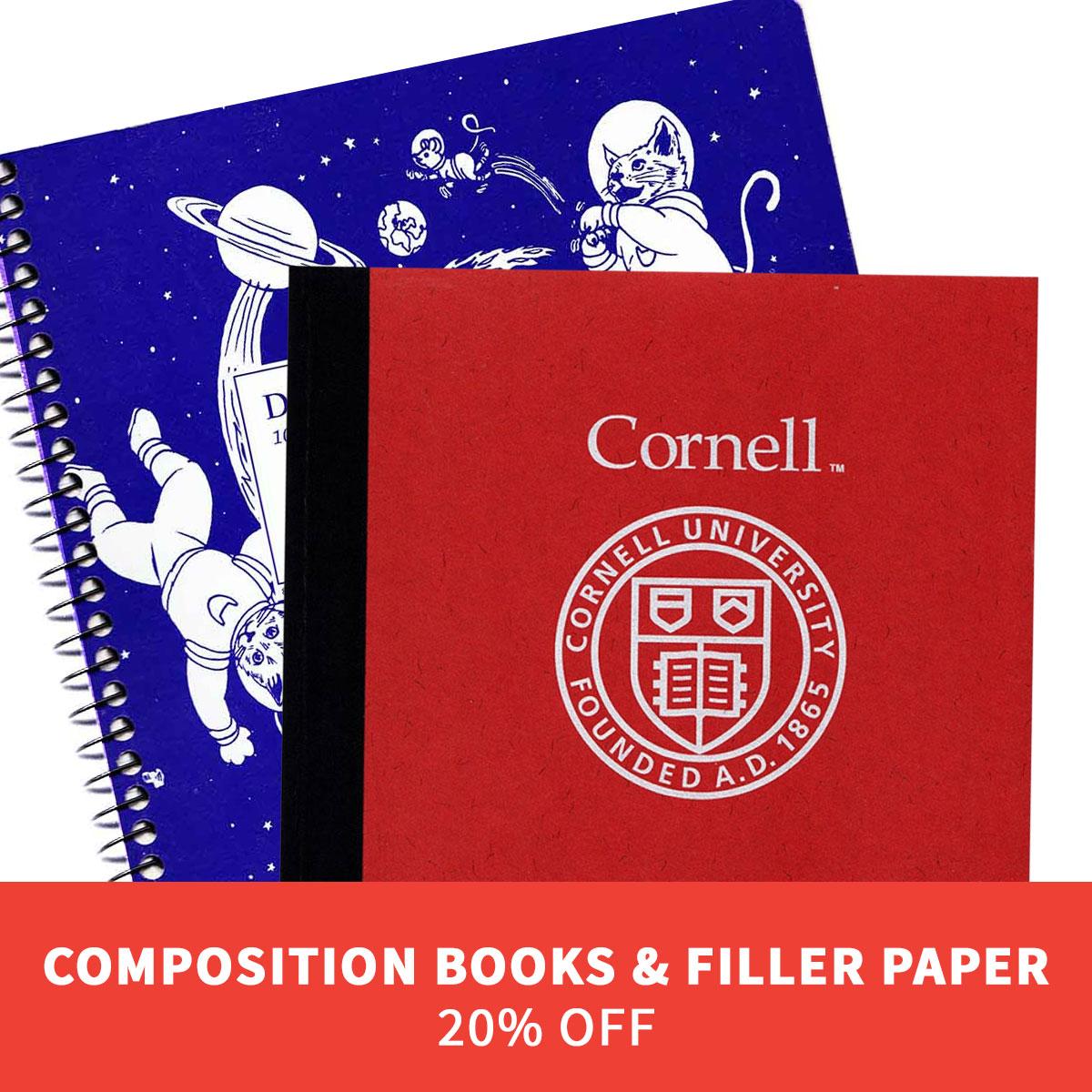 Composition books and filler paper