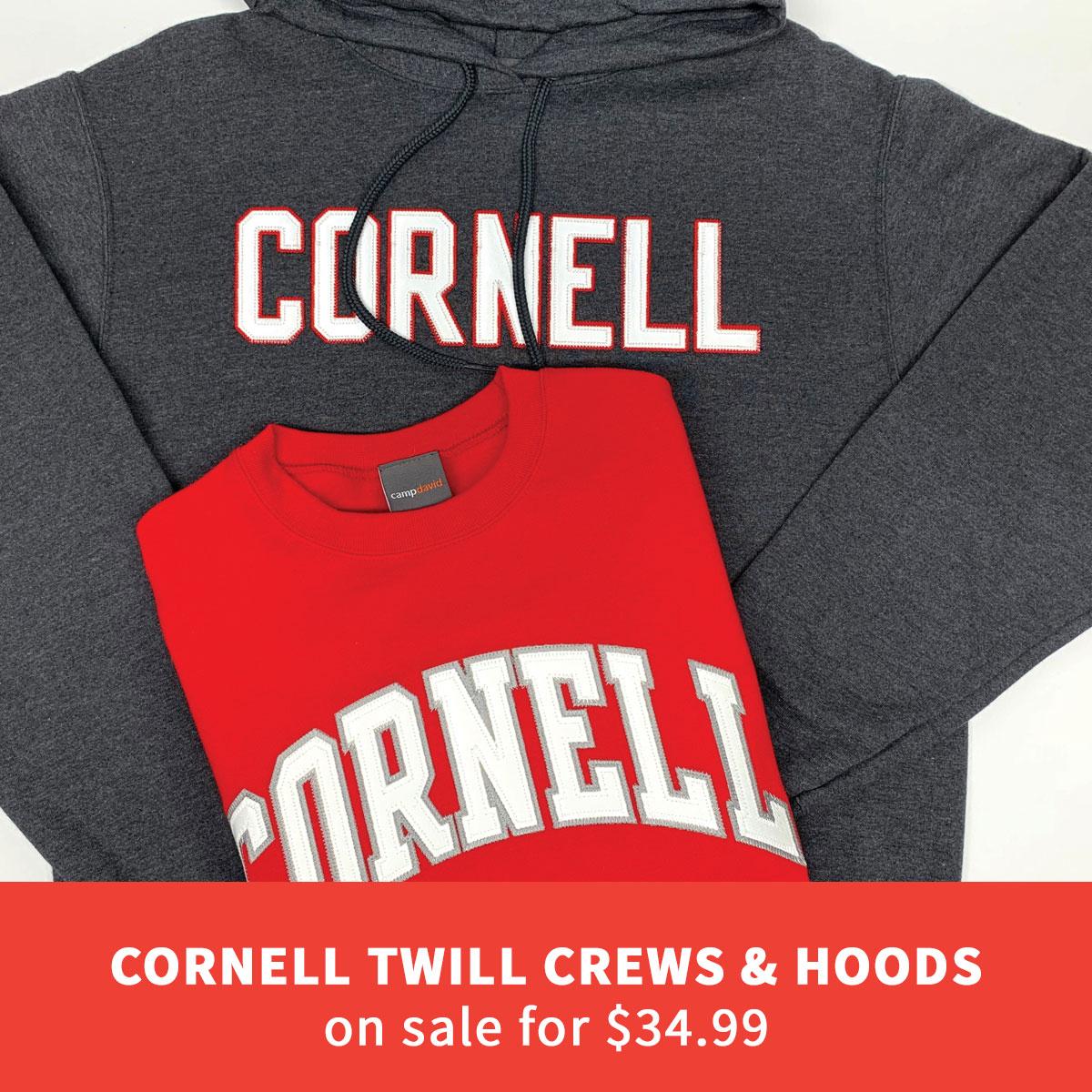 twill crews and hoods