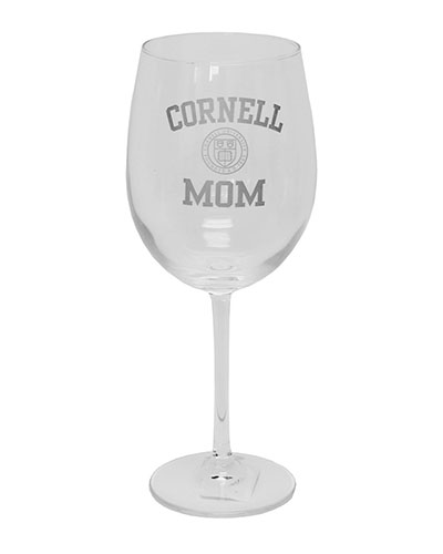 Cornell Mom Wine Glass 19oz
