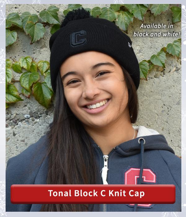 Tonal Block C Knit Cap