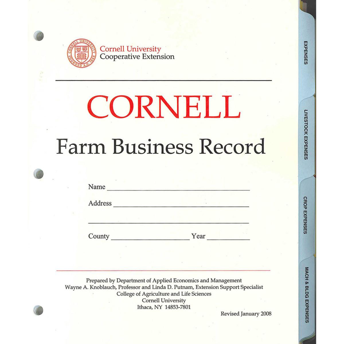 Cornell Farm Business Record