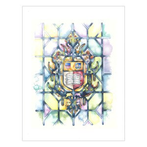 Cheryl Chalmers Cornell University Crest Note Card