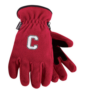 Block C Fleece Peak Gloves Red