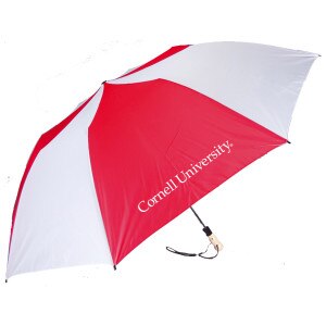 Red and White Big Storm Umbrella with Cornell University