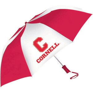 Red and White Block C over Cornell Umbrella