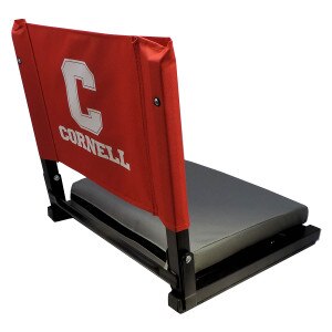 Red Stadium Chair with Block C Over Cornell