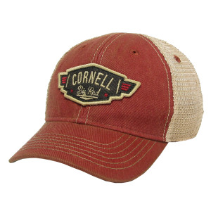Cornell Big Red Embroidered Patch Toddler Trucker Hat Red