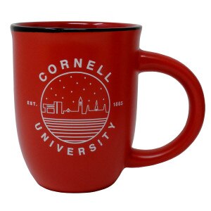 Cornell Starry Sky Uscape Matte Kettle Mug 14 Oz Red