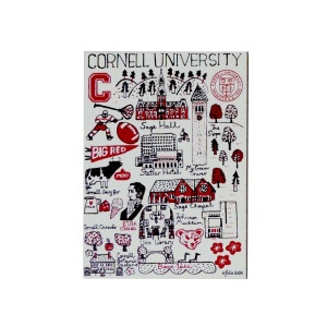 Julia Gash Cornell Wooden Magnet