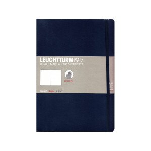 Leuchtturm 1917 Notebook, Medium B5, Softcover, Navy, Plain