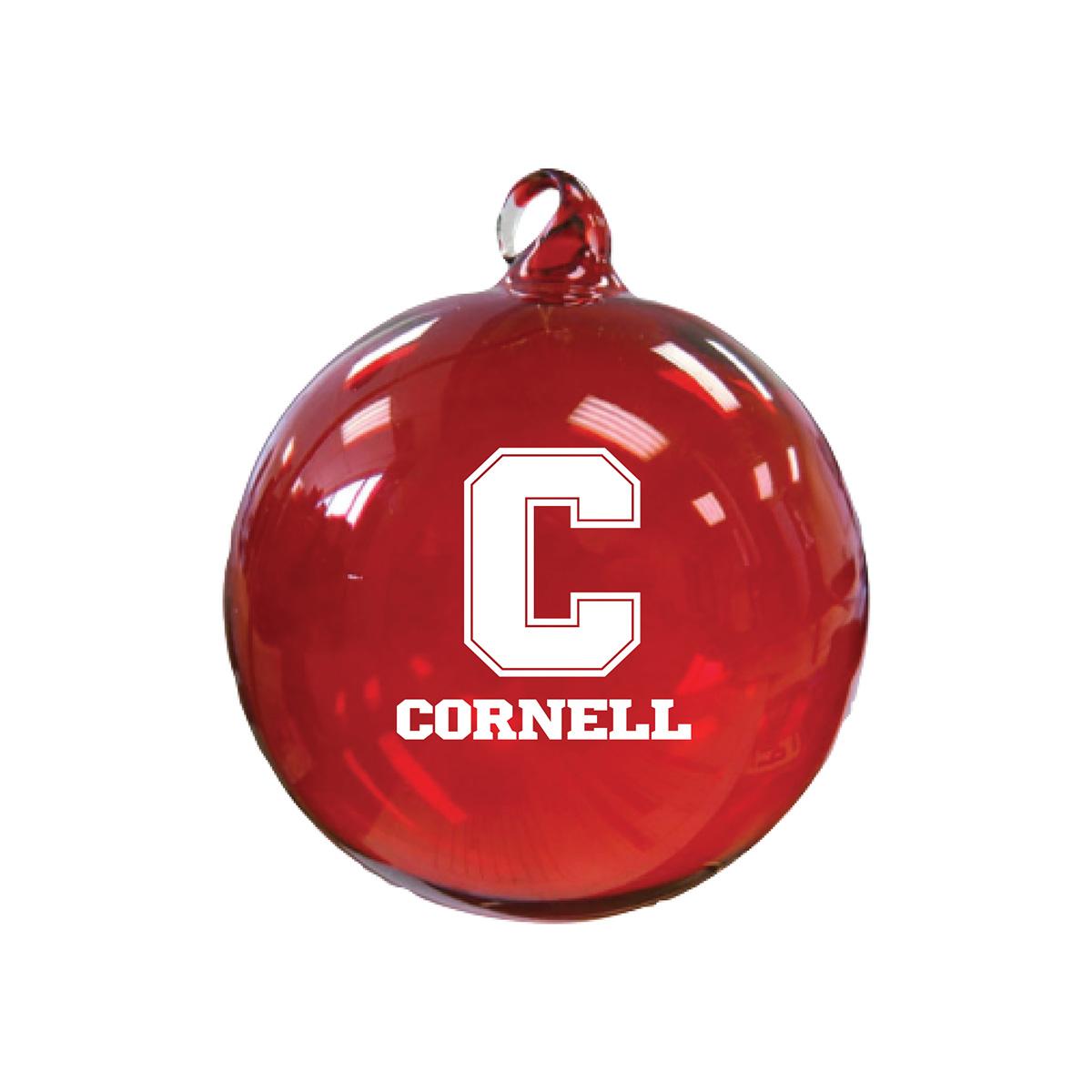 Cornell Hand Blown Glass Bulb Ornam