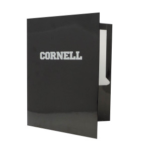 Cornell Silver Foil Laminated Folder