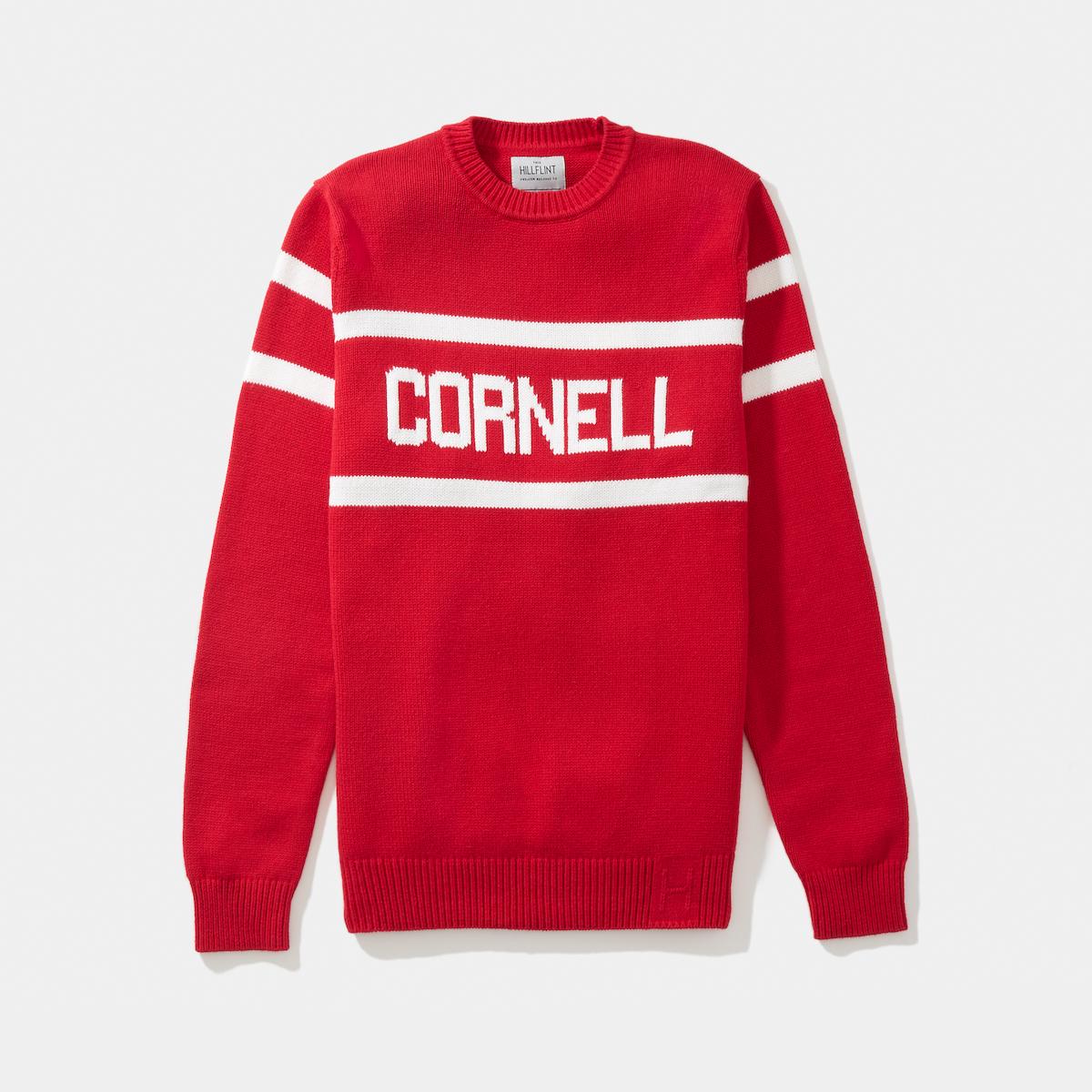 Cornell Bar Sweater red