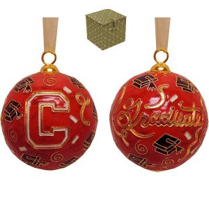 Kitty Keller Cornell Graduate 24K Gold Plated Ornament