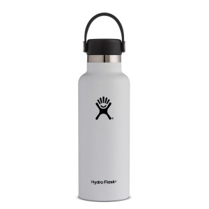 Hydro Flask 18oz Standard Mouth Water Bottle White