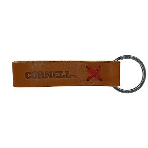 Cornell Genuine Leather Tan Loop Keychain