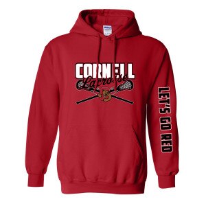 Cornell Over Lacrosse with Lacrosse Stick Hood