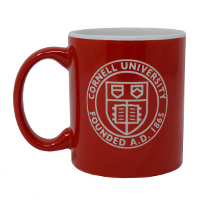 Red Etched Cornell Seal Mug