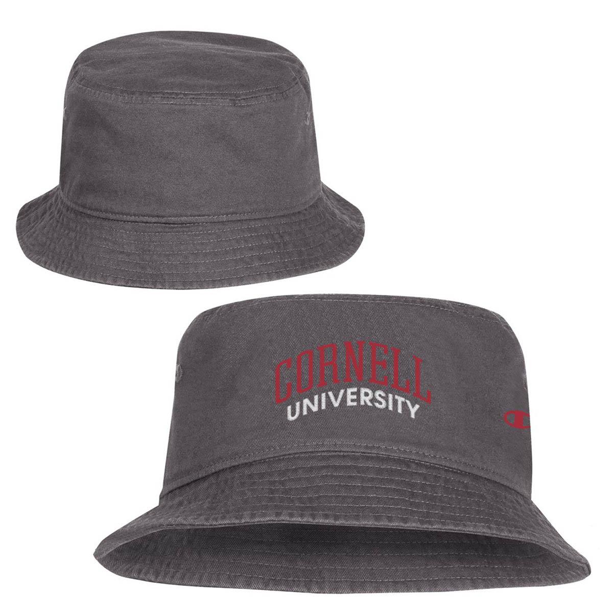 Cornell University Bucket Cap Grey