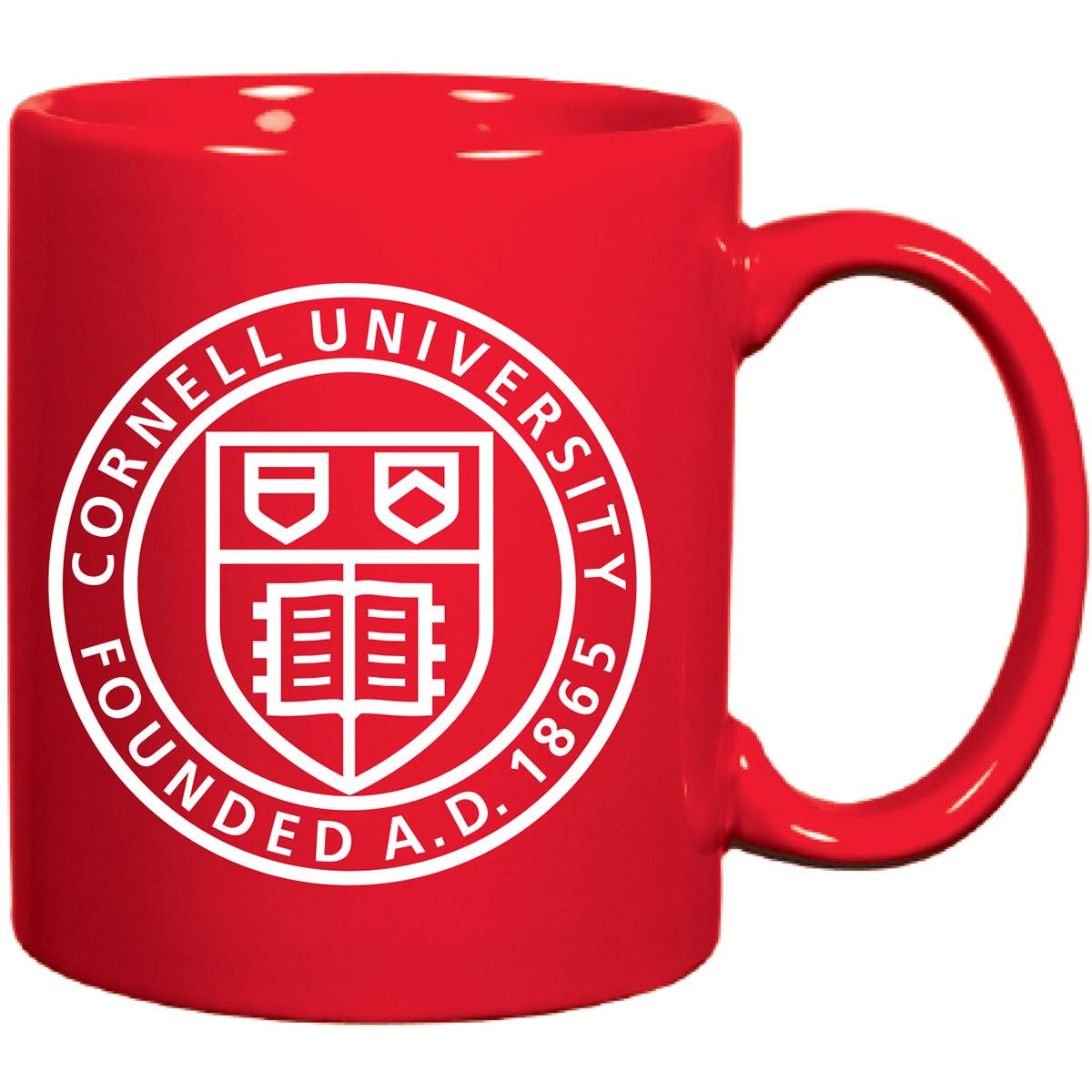 11oz Mug with Cornell Seal Red