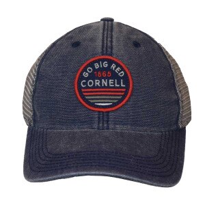 Cornell Go Big Red Circle Patch Trucker Cap