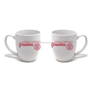 White Cornell University Grandma Mug