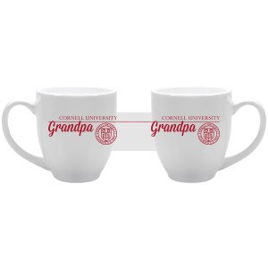 White Cornell University Grandpa Mug