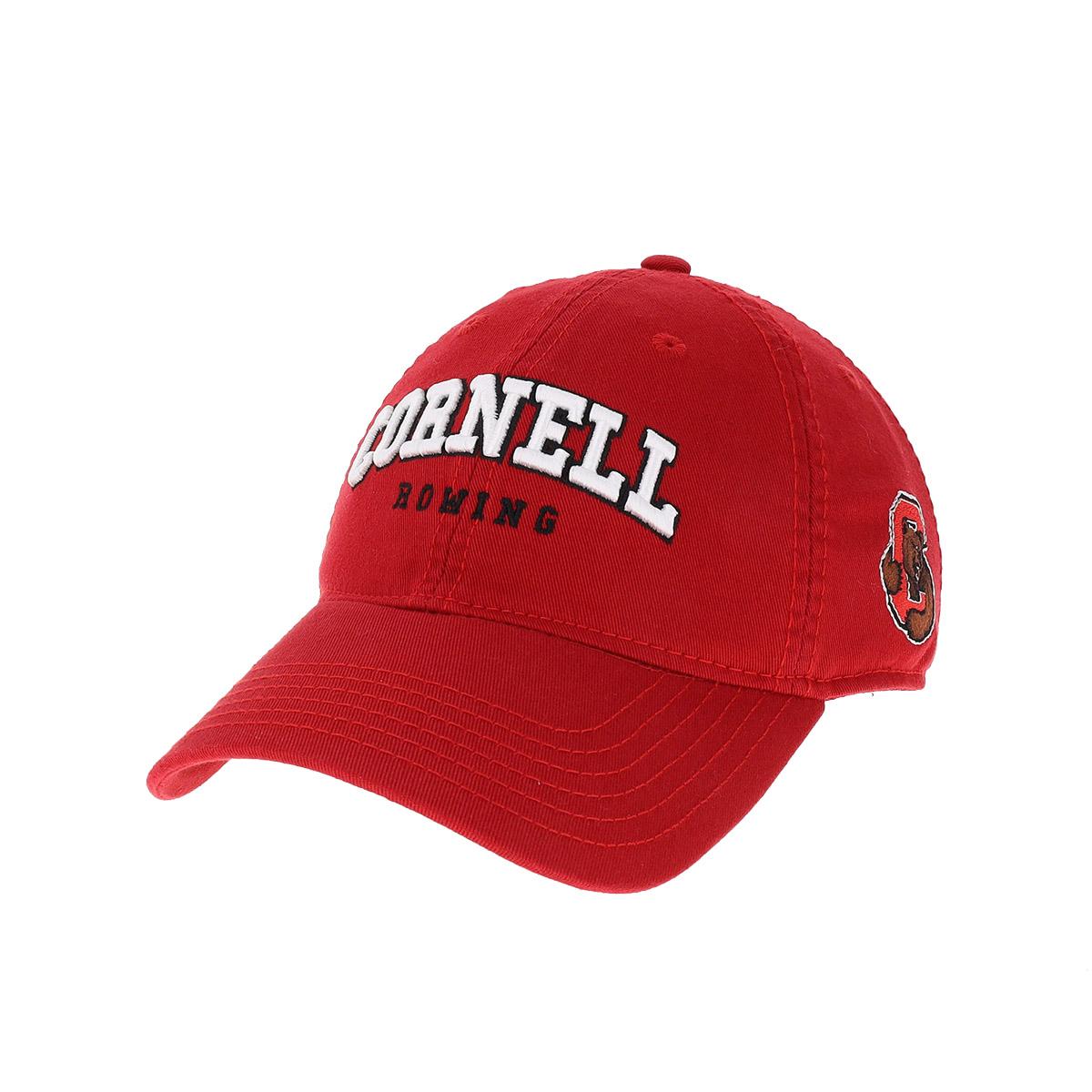 Cornell Rowing Cap with Bear Throug