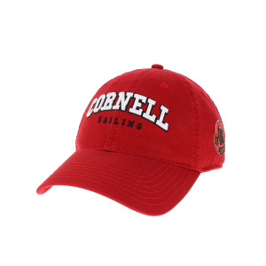 Cornell Sailing Cap With Side Bear Logo