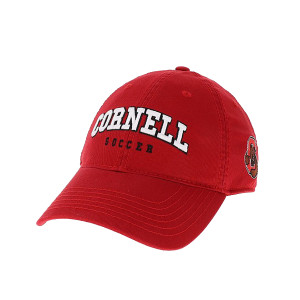 Cornell Soccer Cap With Side Bear Logo