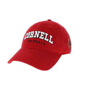 Cornell Softball Cap With Side Bear Logo