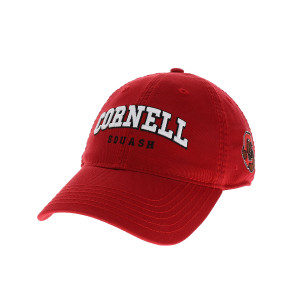 Cornell Squash Cap With Side Bear Logo