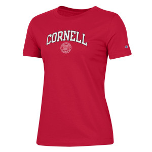 Champion Cornell Seal Tee Red