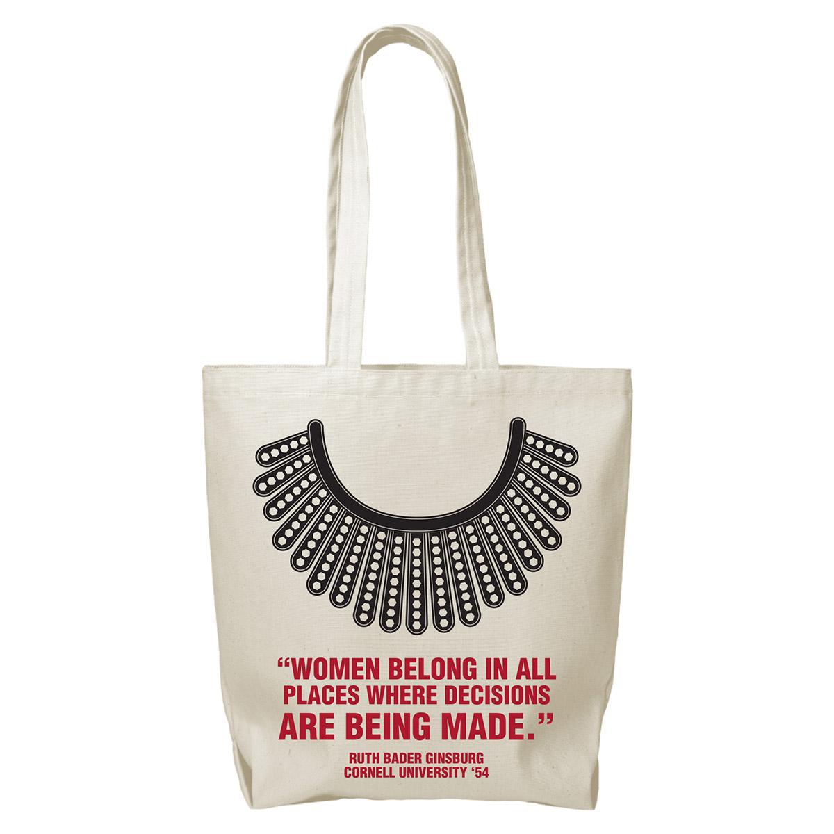 RBG Decisions Quote Tote Bag