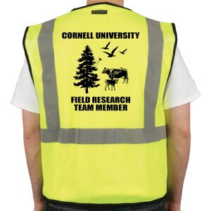 Cornell University High Visibility Nature Design Mesh Vest