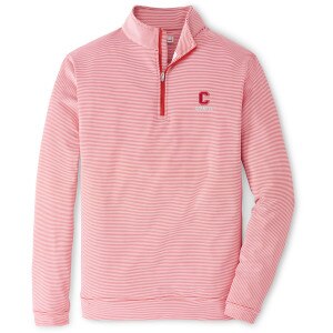 Peter Millar Cornell Mini Stripe Quarter Zip