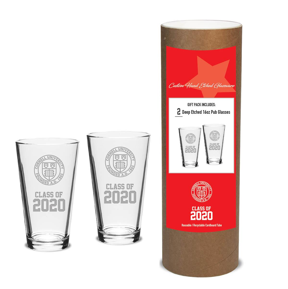 Custom Class of Cornell Pint Glass