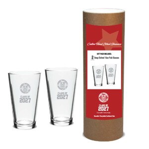 Custom Class of Cornell Pint Glass Set