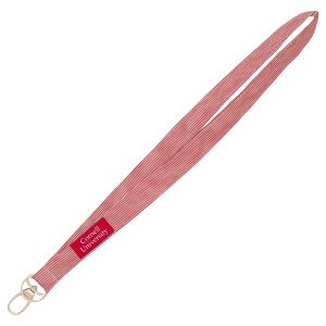 Red Cornell University Newport Stripe Lanyard