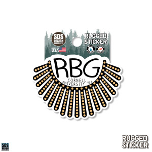 RBG Dissent Collar Cornell Rugged Sticker