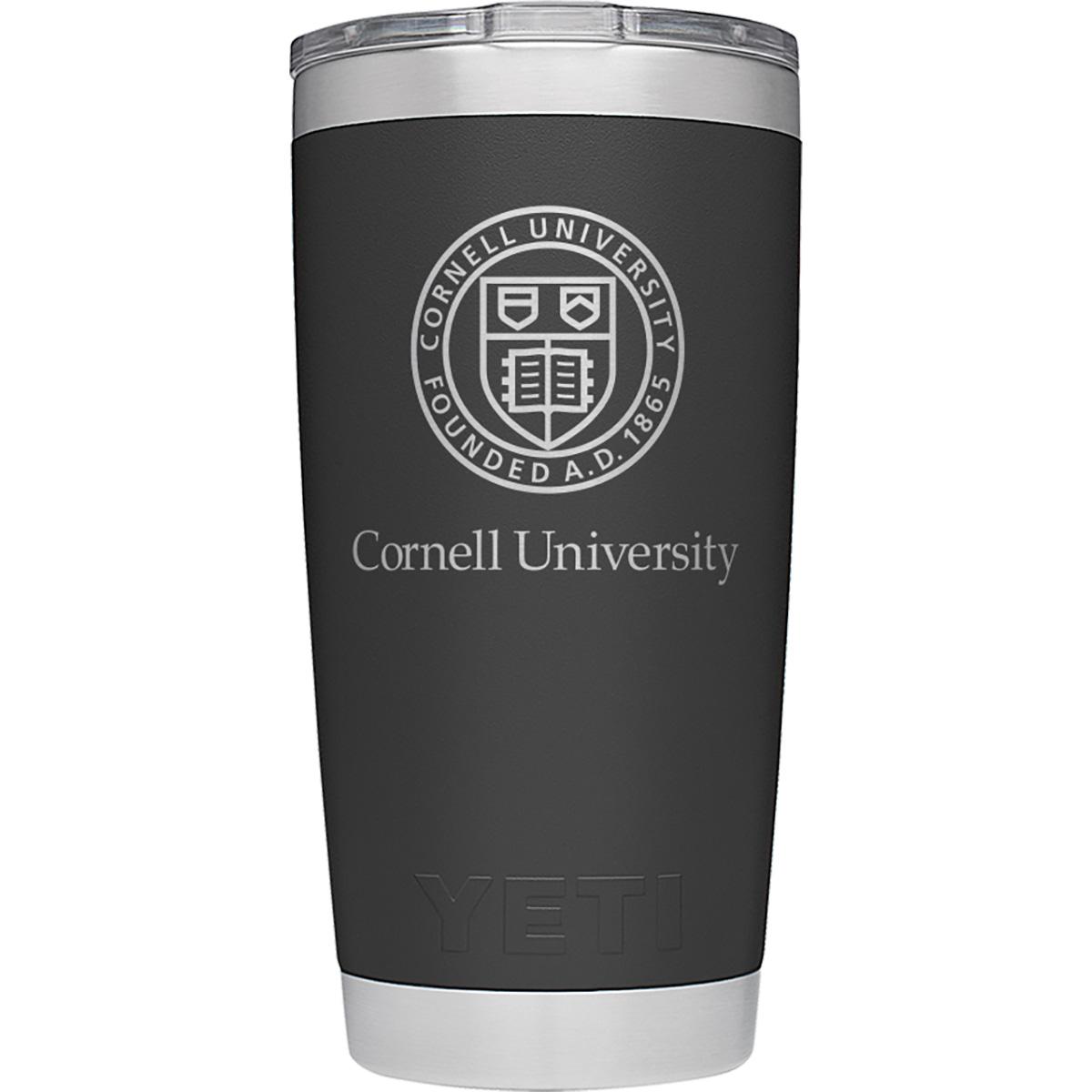 Black YETI 20oz Rambler Tumbler Cor