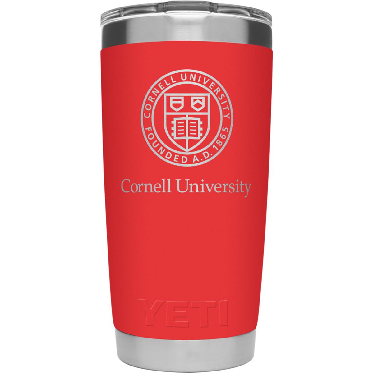 Red YETI 20oz Rambler Tumbler Corne