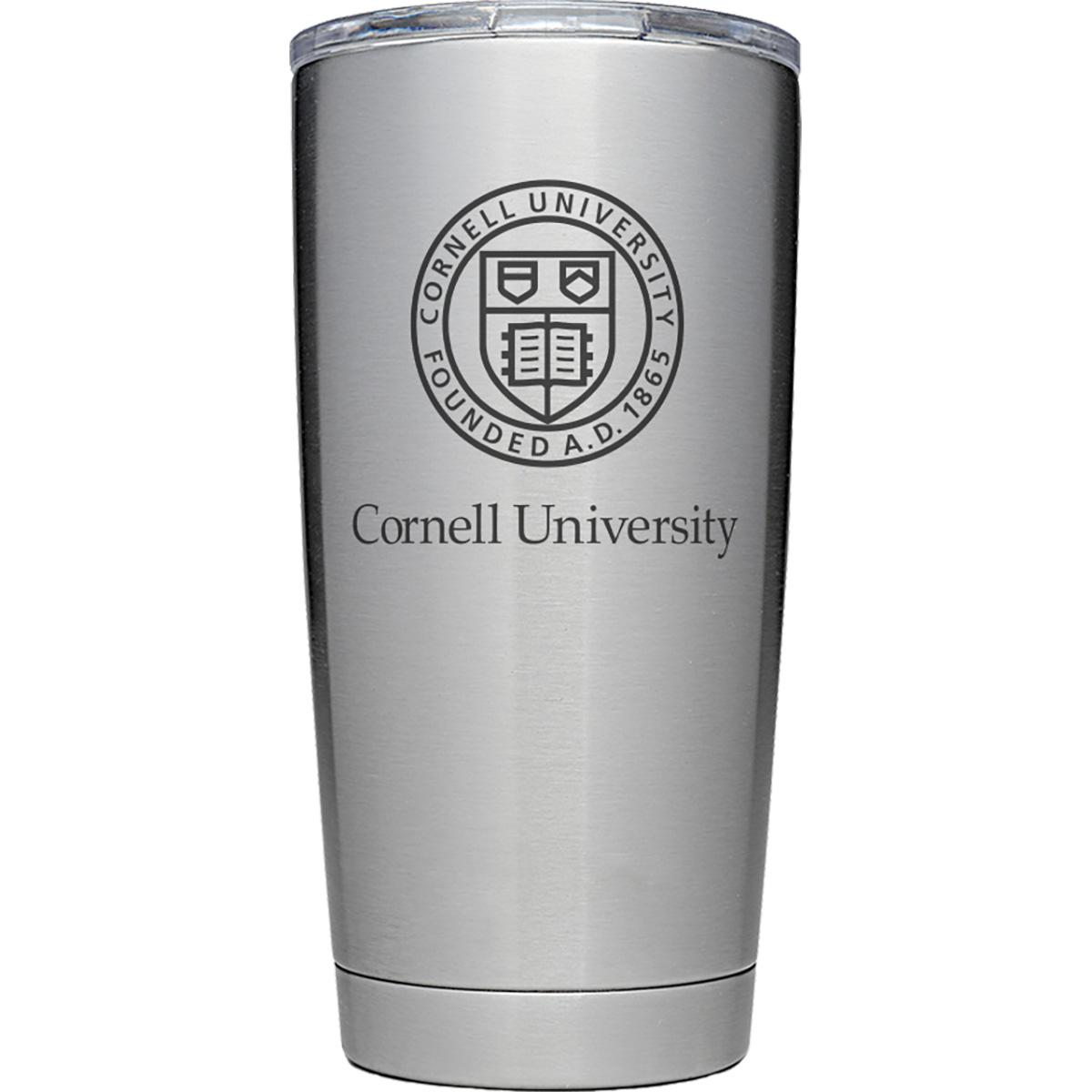 Silver YETI 20oz Rambler Tumbler Co