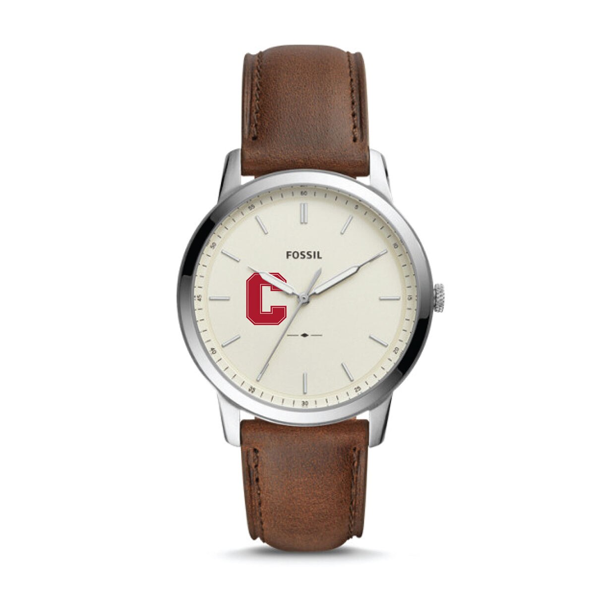 Fossil Minimalist Watch Brown Strap