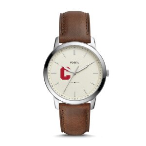 Fossil Minimalist Watch Brown Strap Cornell Block C