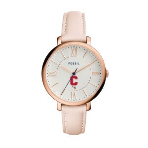 Women's Fossil Jacqueline Pink Leather Watch Block C