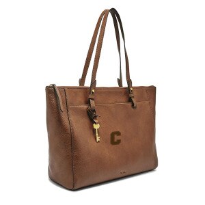Fossil Brown Rachel Tote Bag with Block C