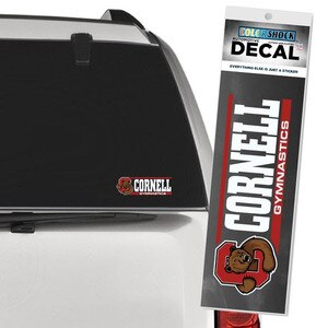 Cornell Gymnastics Decal Bear Through C