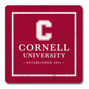 Red Block C Cornell University Est 1865 Single Coaster