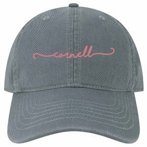 Cornell Raised Script Cap